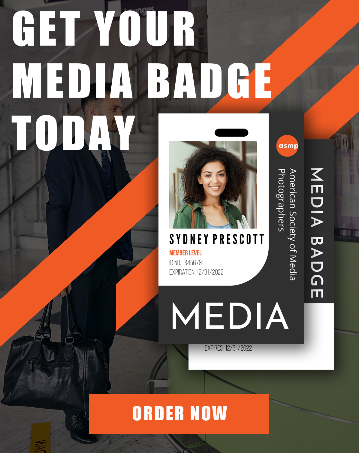 order your asmp media badge